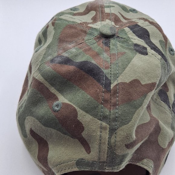 Eddie Bauer Camo Trucker Baseball Cap Adjustable Snap Back - Picture 3 of 7